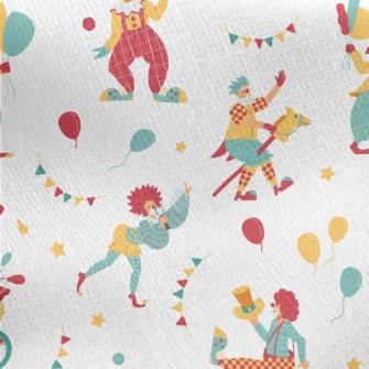 Juggling Clowns Jersey Backed Fleece