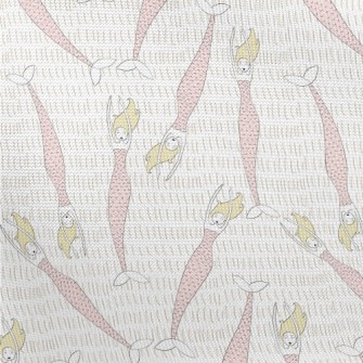 Pink Happy Mermaid Pongee