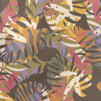 Colorful Abstract Tropical Pla Lightweight Cotton Poplin