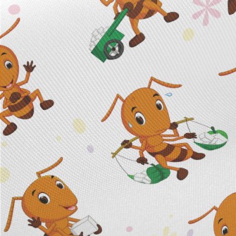 Hard Working Ants Midweight Cotton Poplin