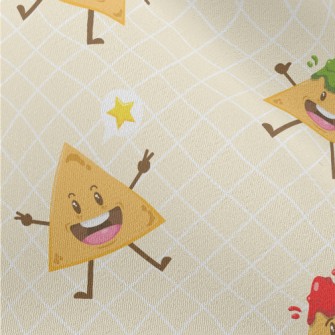 Cartoon Potato Chips With Dip Chiffon