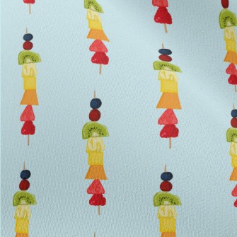 Rainbow Fruit Skewers Chiffon