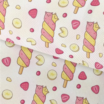Two-color Cat Popsicle Waterproof Oxford