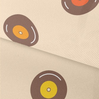 Retro Vinyl Records Waterproof Oxford