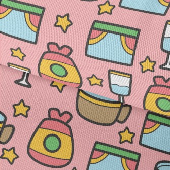 Cartoon Hand Drawn Cup Waterproof Oxford