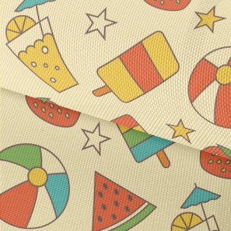 Retro Summer Beach Waterproof Oxford