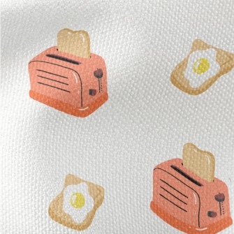 Toast With Poached Eggs Waterproof Canvas