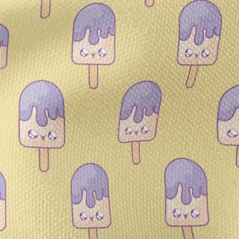 Big Eyes Purple Popsicle Waterproof Canvas