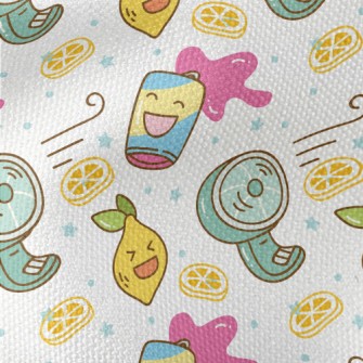 Summer Themed Graffiti Waterproof Canvas