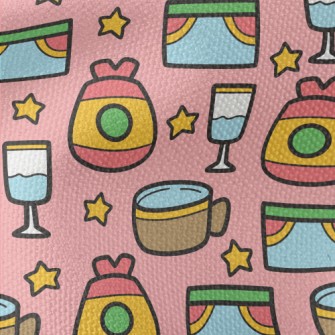 Cartoon Hand Drawn Cup Waterproof Canvas