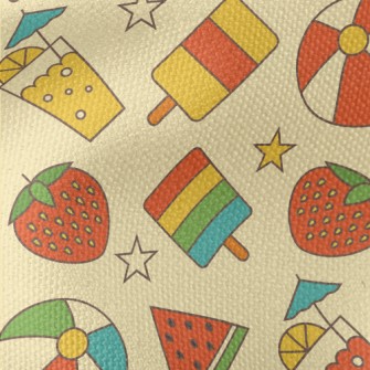 Retro Summer Beach Waterproof Canvas