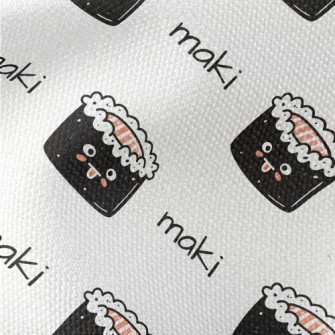Salmon Sushi Roll Waterproof Canvas