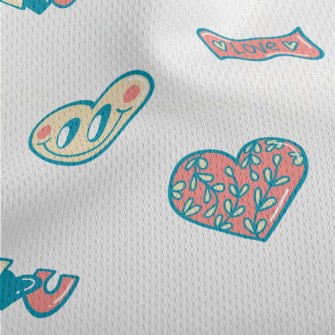 Valentine's Day Naughty He Athletic Mesh Flat Back