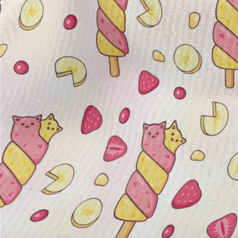 Two-color Cat Popsicle Terry