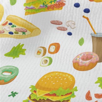 Hand Drawn Delicious Fast Food Terry