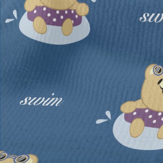 Cute Little Bear Loves Swimmin Terry