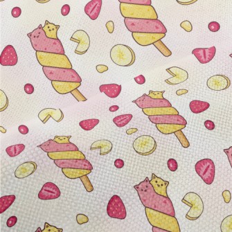 Two-color Cat Popsicle Performance Linen