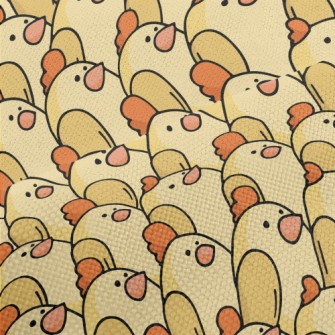 Cute Hand Drawn Chickens Performance Linen