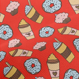 Hand Drawn Coffee Afternoon Te Performance Linen