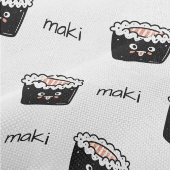 Salmon Sushi Roll Performance Linen