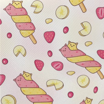 Two-color Cat Popsicle Twill