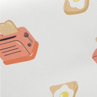 Toast With Poached Eggs Twill