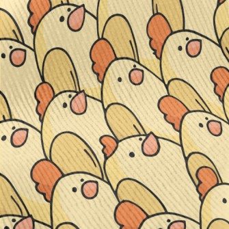 Cute Hand Drawn Chickens Standard Corduroy