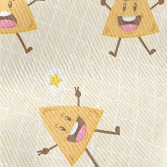 Cartoon Potato Chips With Dip Standard Corduroy