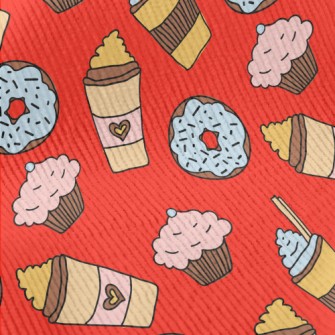 Hand Drawn Coffee Afternoon Te Standard Corduroy