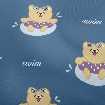 Cute Little Bear Loves Swimmin Dobby