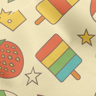 Retro Summer Beach Micro Fleece