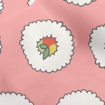 Cute Cartoon Sushi Roll Micro Fleece