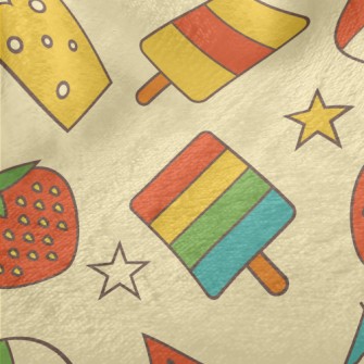 Retro Summer Beach Minky