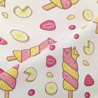 Two-color Cat Popsicle Piqué