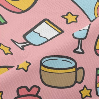 Cartoon Hand Drawn Cup Piqué