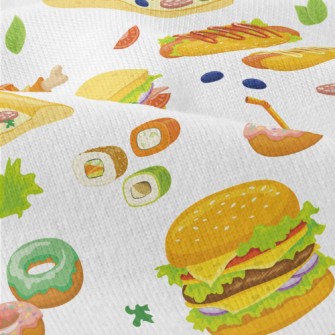 Hand Drawn Delicious Fast Food Modern Jersey