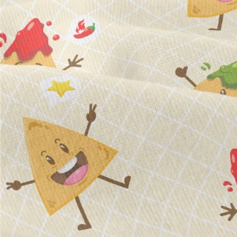 Cartoon Potato Chips With Dip Modern Jersey