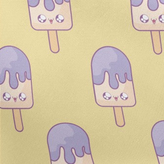 Big Eyes Purple Popsicle Pongee