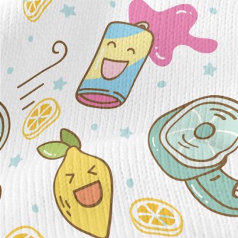 Summer Themed Graffiti Stretch Jersey