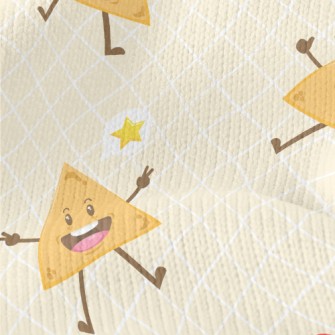 Cartoon Potato Chips With Dip Stretch Jersey