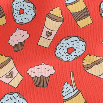 Hand Drawn Coffee Afternoon Te Stretch Jersey
