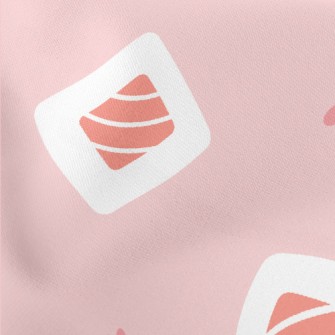 Japanese Salmon Sushi Roll Lightweight Cotton Poplin
