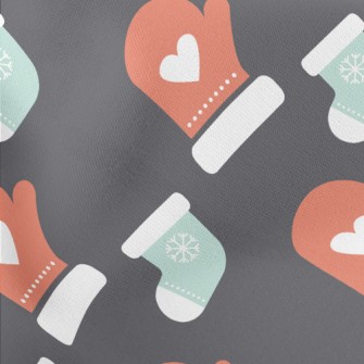 Christmas Gloves And Socks Lightweight Cotton Poplin