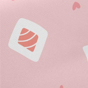 Japanese Salmon Sushi Roll Midweight Cotton Poplin