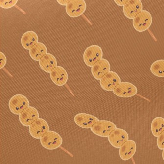 Cartoon Soy Sauce Dumplings Midweight Cotton Poplin