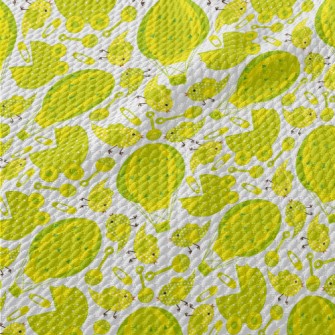 Yellow Green Baby Toy Birdseye Piqué
