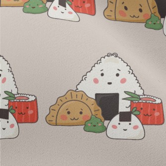 Japanese Dumplings And Sushi Chiffon