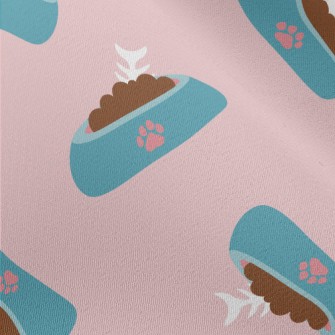 Cartoon Cat Food Bowl Chiffon