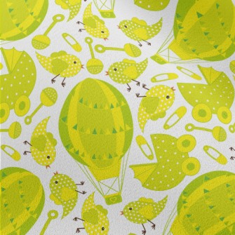 Yellow Green Baby Toy Chiffon