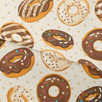 Chocolate Icing Donuts Waterproof Oxford